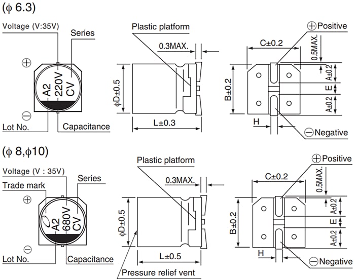 Nichicon UCV Aluminum Electrolytic Capacitors
